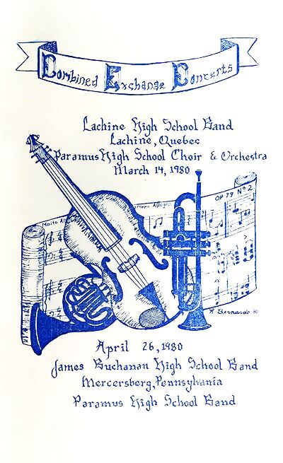 Concert in Lachine, Quebec -March 14, 1980-Program Cover