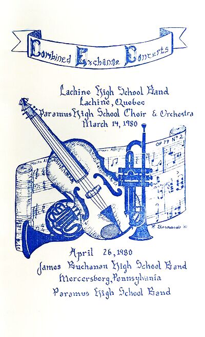 Concert in Lachine, Quebec -March 14, 1980-Program Cover