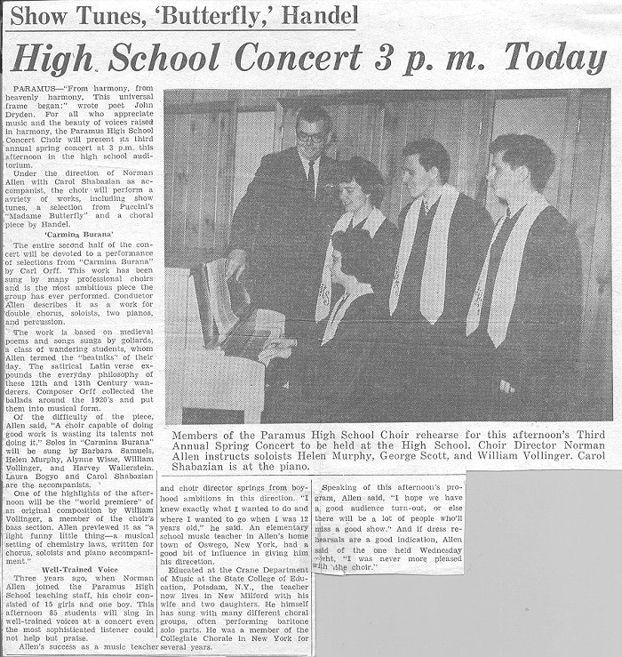 Spring Concert 1962