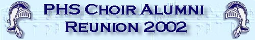 PHS Choir Reunion Logo